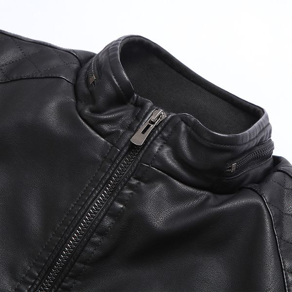 aliexpress trend stand collar plus velvet men's slim fit locomotive leather coat young men's pu leather coat plus-sized l-6xl, Black
aliexpress trend stand collar plus velvet men's slim fit locomotive leather coat young men's pu leather coat plus-sized l-6xl, Black