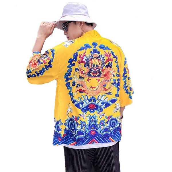 chinese emperor style summer hawaiian shirt men half sleeves beach seaside open stitch shirts dragon printed casual chemise xxl, White;black
chinese emperor style summer hawaiian shirt men half sleeves beach seaside open stitch shirts dragon printed casual chemise xxl, White;black