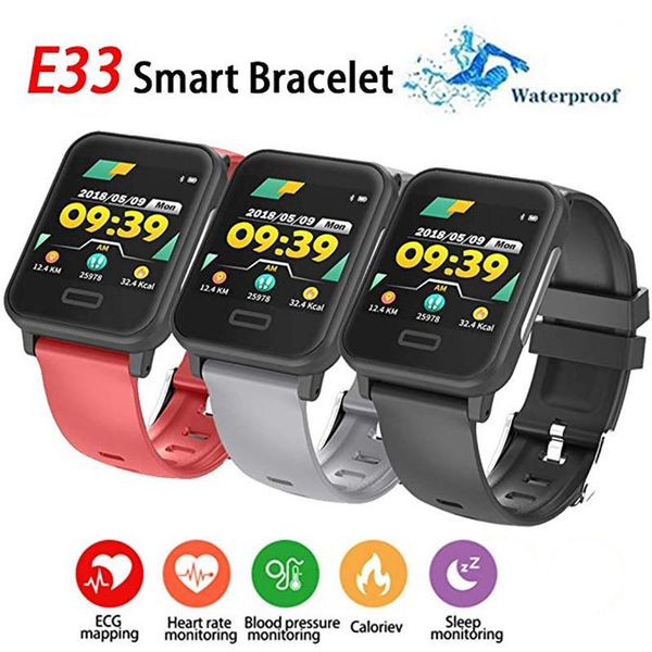 E33 Smart Watch with ECG Heart Rate Monitor Fitness Watch Waterproof IP67 Bluetooth Fitness Tracker for iPhon Xiaomi
E33 Smart Watch with ECG Heart Rate Monitor Fitness Watch Waterproof IP67 Bluetooth Fitness Tracker for iPhon Xiaomi
