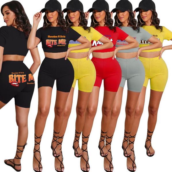 plus size women tracksuit letters lips solid color short sleeve t shirt crop shorts two piece set outfits sports suit d52503cz, White
plus size women tracksuit letters lips solid color short sleeve t shirt crop shorts two piece set outfits sports suit d52503cz, White
