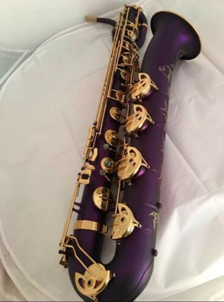 professional purple finish baritone saxophone bari sax low a high f# engraving body very beautiful ing
professional purple finish baritone saxophone bari sax low a high f# engraving body very beautiful ing