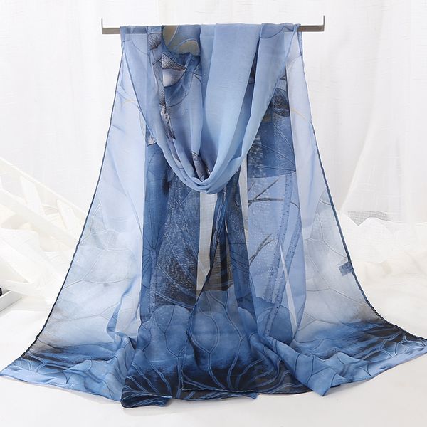 s1242 summer women slik scarf sun-screen colorful chiffon shawl wraps florals scarf thin beach scarves, Blue;gray
s1242 summer women slik scarf sun-screen colorful chiffon shawl wraps florals scarf thin beach scarves, Blue;gray