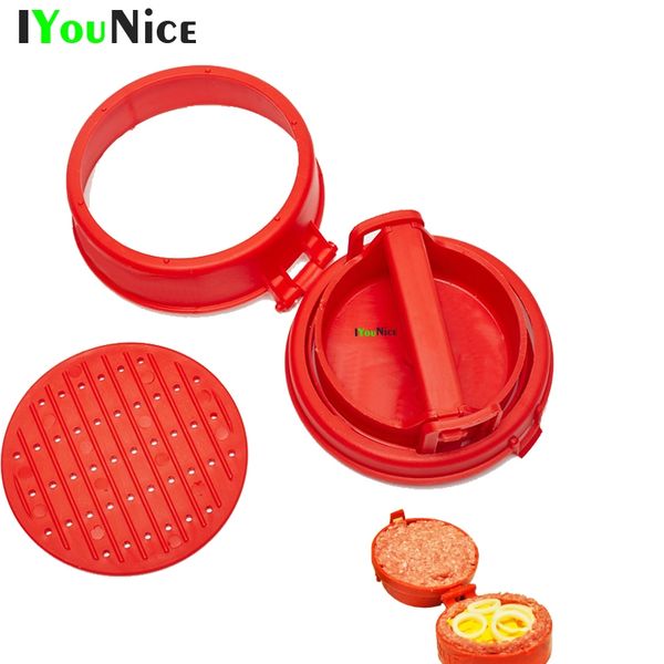 iyounice red stuffed burger press plastic hamburger mold round hamburger meat maker mold cookware kitchen dining bar tool
iyounice red stuffed burger press plastic hamburger mold round hamburger meat maker mold cookware kitchen dining bar tool