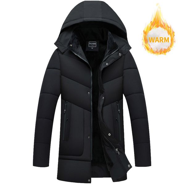 2019 men thick parka coat men's winter warm hooded fur collar parkas male multi pocket parkas coat jaqueta masculina bomber, Black
2019 men thick parka coat men's winter warm hooded fur collar parkas male multi pocket parkas coat jaqueta masculina bomber, Black