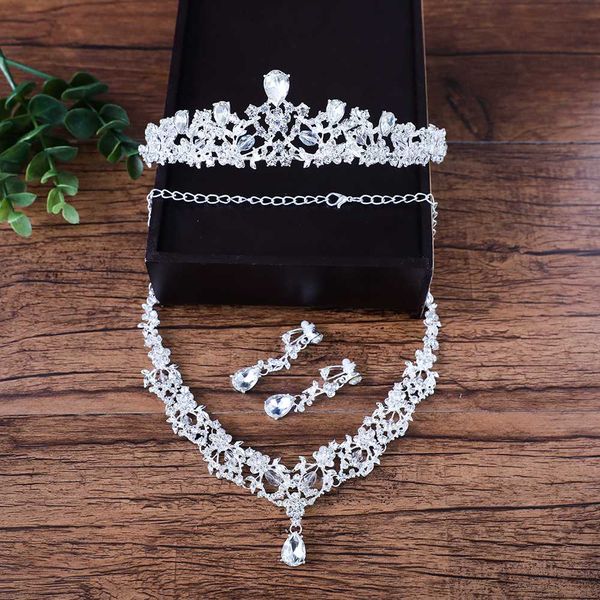 fashion rhinestone bridal wedding jewelry sets 3pcs/set necklace earrings tiara girl party crown choker bijoux women prom parure, Slivery;golden
fashion rhinestone bridal wedding jewelry sets 3pcs/set necklace earrings tiara girl party crown choker bijoux women prom parure, Slivery;golden