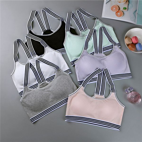 sports bras underwear set for women fitness soft threaded wrapped chest bottoming yoga sport bra girl running push up sports bra, White;black
sports bras underwear set for women fitness soft threaded wrapped chest bottoming yoga sport bra girl running push up sports bra, White;black