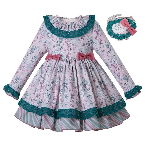 new girls party dress kids with headband floral print girls long sleeve dress thanksgiving kids clothing, Red;yellow
new girls party dress kids with headband floral print girls long sleeve dress thanksgiving kids clothing, Red;yellow