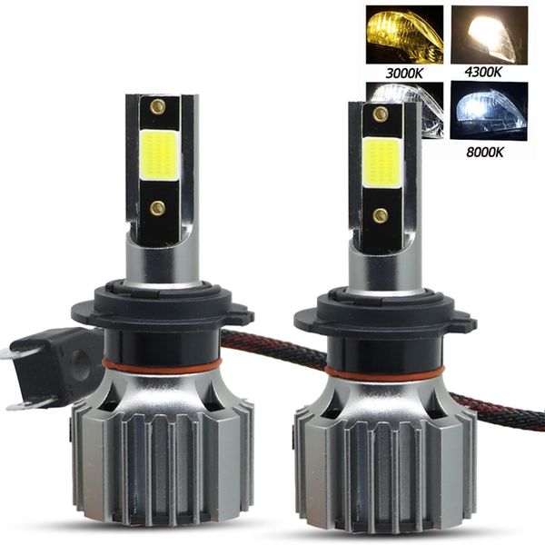 

2 pcs mini car headlight h7 led h4 h1 h3 4300k 8000k 6500k 3000k led bulbs h11 h8 h9 9005 hb3 9006 hb4 auto fog lights lamp 12v