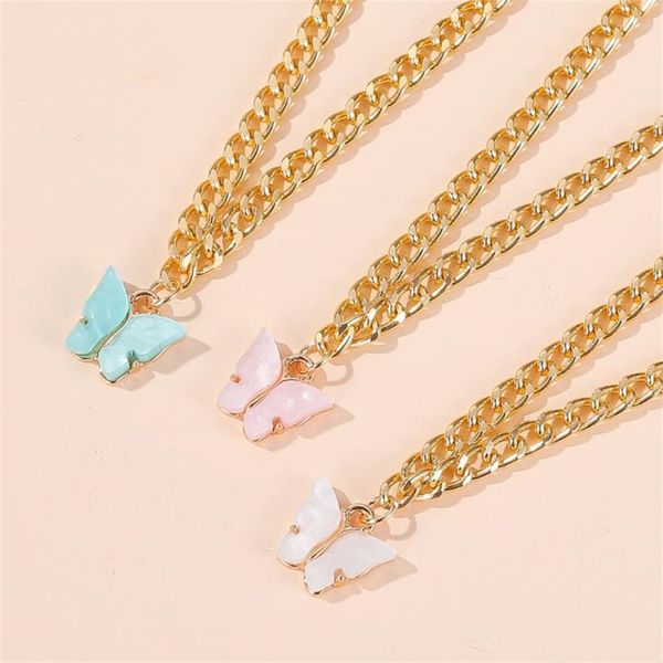candy color acrylic butterfly pendant necklaces for women trendy chian bohemian cute clavicle choker fashion jewelry 2020 new, Golden;silver
candy color acrylic butterfly pendant necklaces for women trendy chian bohemian cute clavicle choker fashion jewelry 2020 new, Golden;silver