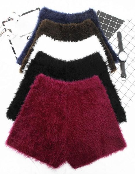 autumn and winter women's thick mohair fur shorts high waist stretch knitted bootsthick fur warm short trousers, White;black
autumn and winter women's thick mohair fur shorts high waist stretch knitted bootsthick fur warm short trousers, White;black