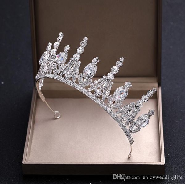2020 wedding party headpiece vintage white big tiaras crown luxury crystal beaded bridal headpiece, Silver
2020 wedding party headpiece vintage white big tiaras crown luxury crystal beaded bridal headpiece, Silver