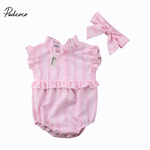 Adorable Newborn Toddler Baby Girls Striped Bodysuit Jumpsuit Sunsuit Headband 2Pcs Outfit Clothes Sets Costume 0-24M
Adorable Newborn Toddler Baby Girls Striped Bodysuit Jumpsuit Sunsuit Headband 2Pcs Outfit Clothes Sets Costume 0-24M