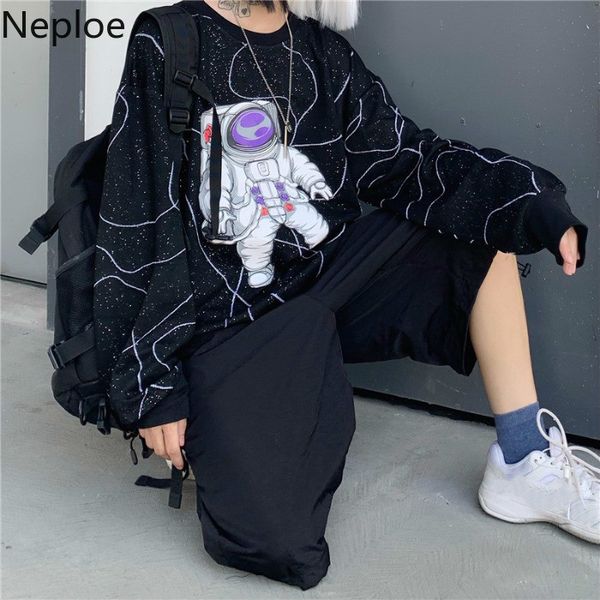 neploe harajuku astronauts print loose hoody women men clothing autumn streetwear long sleeve o-neck pullovers sweatshirt 55279, Black
neploe harajuku astronauts print loose hoody women men clothing autumn streetwear long sleeve o-neck pullovers sweatshirt 55279, Black