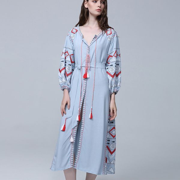 kiyumi dress women cotton floral embroidered summer dress long sleeves v-neck sashes 2019 loose casual cardigan boho white, Black;gray
kiyumi dress women cotton floral embroidered summer dress long sleeves v-neck sashes 2019 loose casual cardigan boho white, Black;gray