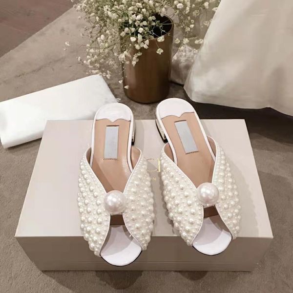 with box+dust bag) all over pearls slide white satin sandals women slippers beach shoes summer new arrival low heel casual sandals, Black
with box+dust bag) all over pearls slide white satin sandals women slippers beach shoes summer new arrival low heel casual sandals, Black