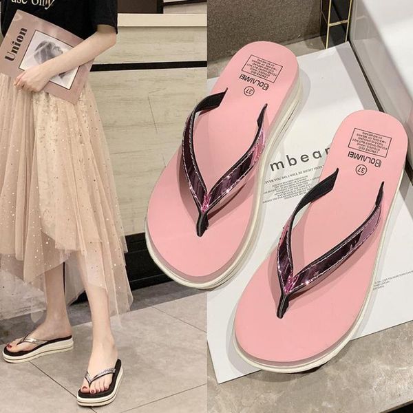 summer flip flops slides women platform shoes non-slip bathroom slippers beach slides soft lady flats outdoor footwear sandals, Black
summer flip flops slides women platform shoes non-slip bathroom slippers beach slides soft lady flats outdoor footwear sandals, Black