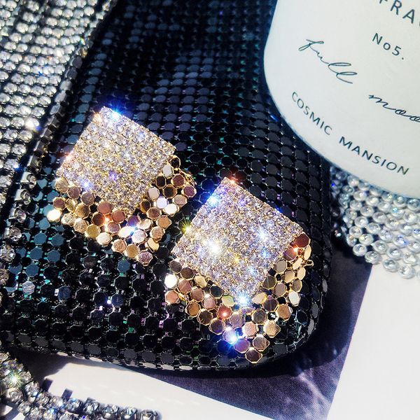 stud 2021 fashion jewelry simple square crystal earrings gold silver metal for girls gift woman, Golden;silver
stud 2021 fashion jewelry simple square crystal earrings gold silver metal for girls gift woman, Golden;silver