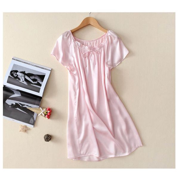 new 100% pure silk nightgown basic nightdress soft sleepwear fashion summer dress for skin care multicolor, Black;red
new 100% pure silk nightgown basic nightdress soft sleepwear fashion summer dress for skin care multicolor, Black;red
