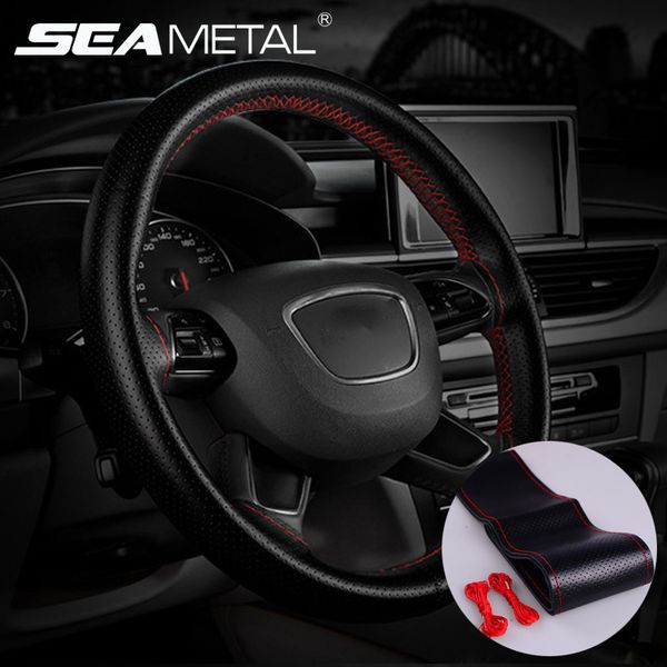 37/38cm leather covers car steering wheel cover hand sewing braid on the steering-wheel with needle and thread auto accessories
37/38cm leather covers car steering wheel cover hand sewing braid on the steering-wheel with needle and thread auto accessories