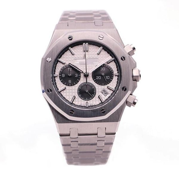 2019 royal oak 26331st series 41mm white dial vk chronograph original strap haedlex quartz watch for men watch, Slivery;brown
2019 royal oak 26331st series 41mm white dial vk chronograph original strap haedlex quartz watch for men watch, Slivery;brown