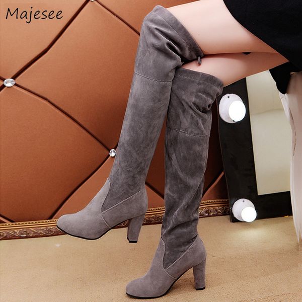 boots women flock high heels elegant over the knee womens simple all-match shoes solid color winter warm ladies pointed toe chic, Black
boots women flock high heels elegant over the knee womens simple all-match shoes solid color winter warm ladies pointed toe chic, Black