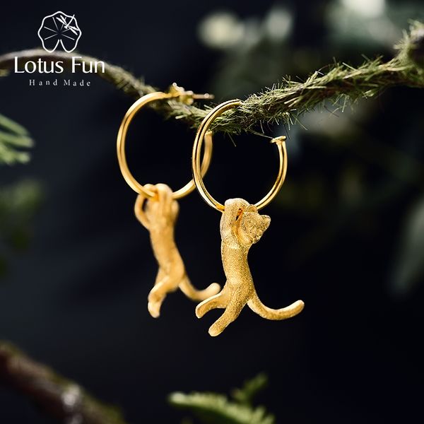 lotus fun real 925 sterling silver earrings creative handmade fine jewelry cute 18k gold kung fu cat drop earrings for women cx200628, Golden
lotus fun real 925 sterling silver earrings creative handmade fine jewelry cute 18k gold kung fu cat drop earrings for women cx200628, Golden