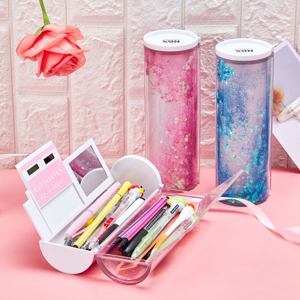 creative large capacity stationery pencil case quicksand innovative multi-function pen case stationery bag school supplies
creative large capacity stationery pencil case quicksand innovative multi-function pen case stationery bag school supplies