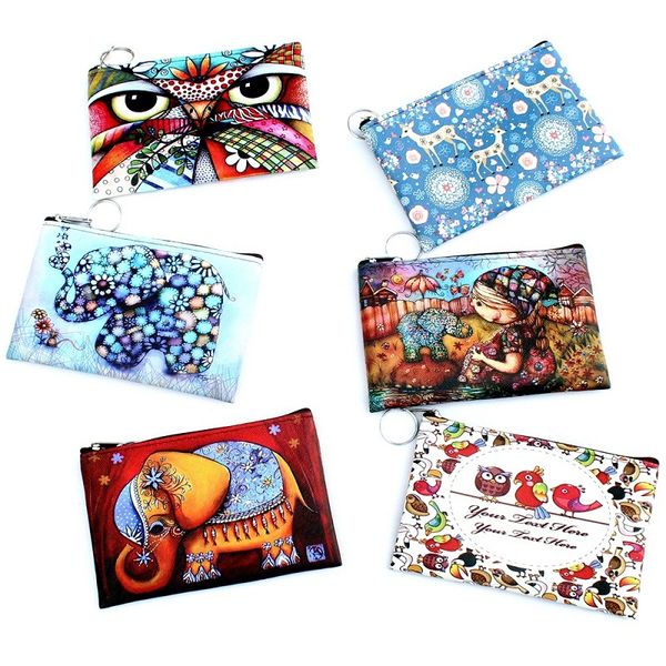 2019 new women's coin purse cute cartoon print graffiti style fashion mini clutch purse, Red;black
2019 new women's coin purse cute cartoon print graffiti style fashion mini clutch purse, Red;black