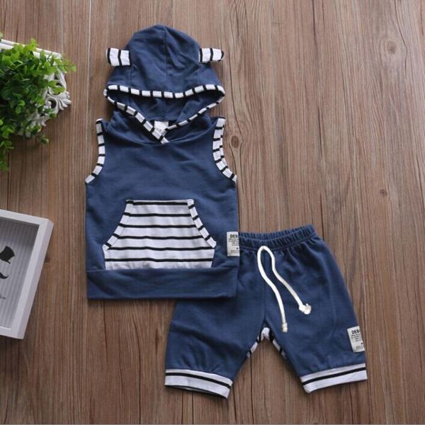 2pcs newborn infant kids baby boys outfits suit sleeveless hodded t-shirt +pants toddler baby 2020 clothes set, White
2pcs newborn infant kids baby boys outfits suit sleeveless hodded t-shirt +pants toddler baby 2020 clothes set, White
