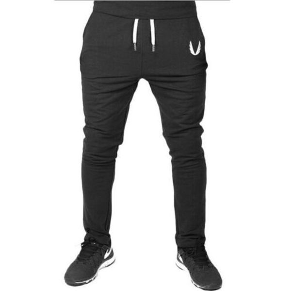 men casual long sport pants gym slim fit trousers running joggers gym sweatpants, Black
men casual long sport pants gym slim fit trousers running joggers gym sweatpants, Black