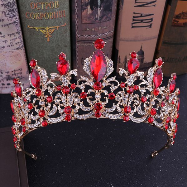 vintage baroque gold noble bridal tiara crystal queen crown wedding hair accessories headband pageant hair ornaments headdress, Golden;white
vintage baroque gold noble bridal tiara crystal queen crown wedding hair accessories headband pageant hair ornaments headdress, Golden;white
