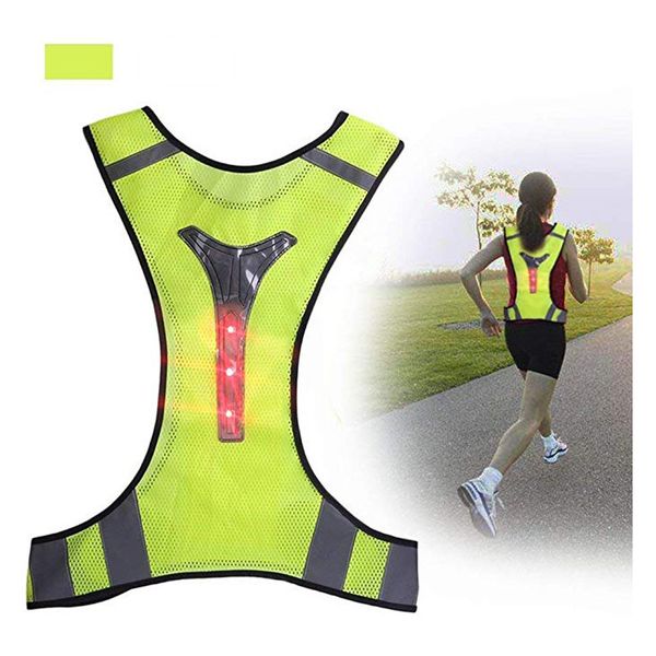 led high visibility running reflective vest security equipment night work, Black;blue
led high visibility running reflective vest security equipment night work, Black;blue