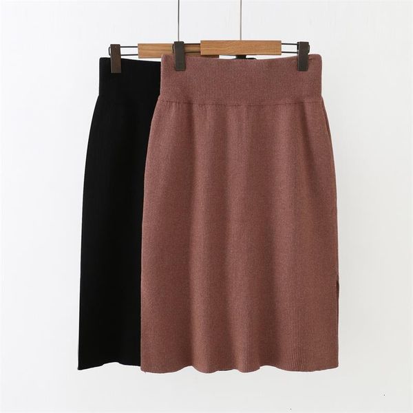 plus size hoge taille black & brown rechte rok womens new fashion herfst & winter elastische breien rok 5xl
plus size hoge taille black & brown rechte rok womens new fashion herfst & winter elastische breien rok 5xl