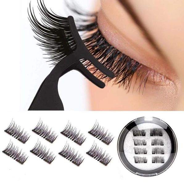 false eyelashes single / double three magnets hand-woven european and american makeup magnet support customization
false eyelashes single / double three magnets hand-woven european and american makeup magnet support customization