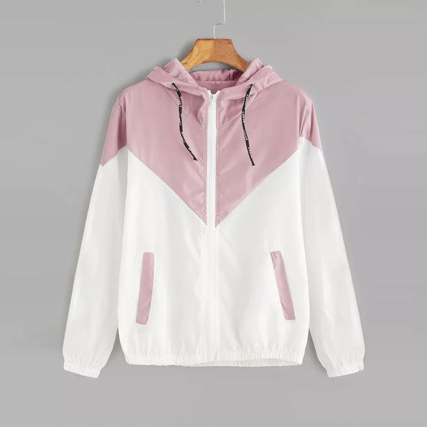 women basic jackets female zipper pockets casual long sleeves coats autumn hooded jacket two tone windbreaker jacket #0808, Black;brown
women basic jackets female zipper pockets casual long sleeves coats autumn hooded jacket two tone windbreaker jacket #0808, Black;brown