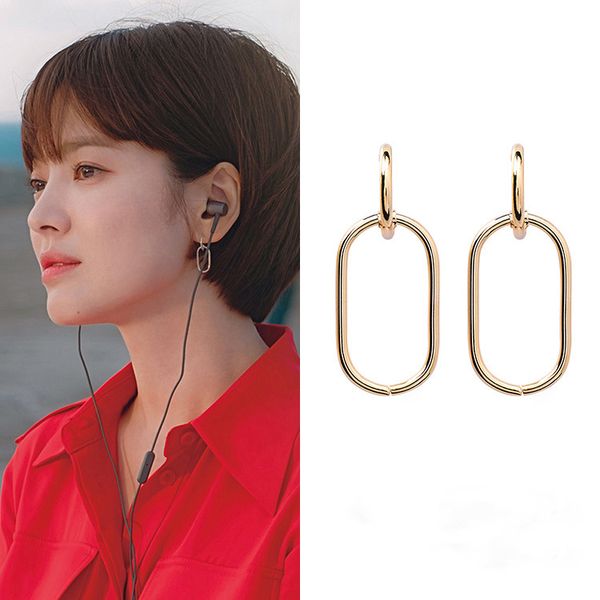 korean star new tv fashion women metal oval shaped dangle earrings geometric elegant circle simple pendientes girl jewelry gift, Silver
korean star new tv fashion women metal oval shaped dangle earrings geometric elegant circle simple pendientes girl jewelry gift, Silver