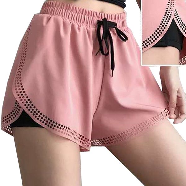 women's sports shorts loose with lined pockets running fitness dance quick-drying anti-glare yoga pants, White;red
women's sports shorts loose with lined pockets running fitness dance quick-drying anti-glare yoga pants, White;red