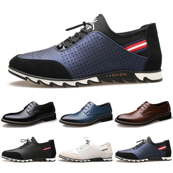 2020 new designer men leather casual shoes black navy blue brown business fashion platform flat party mens trainers sneaker color9
2020 new designer men leather casual shoes black navy blue brown business fashion platform flat party mens trainers sneaker color9