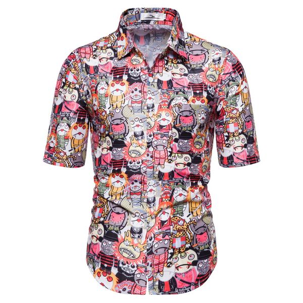 men's shirts casual fashion print short sleeve lapel blouse male hip hop style loose shirt summer new 2020 red, White;black
men's shirts casual fashion print short sleeve lapel blouse male hip hop style loose shirt summer new 2020 red, White;black