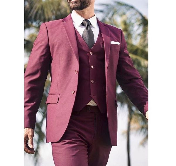 tpsaade 2019 burgundy wedding men suits notched lapel casual style blazer three piece jacket pants vest tailored made male suit, White;black
tpsaade 2019 burgundy wedding men suits notched lapel casual style blazer three piece jacket pants vest tailored made male suit, White;black
