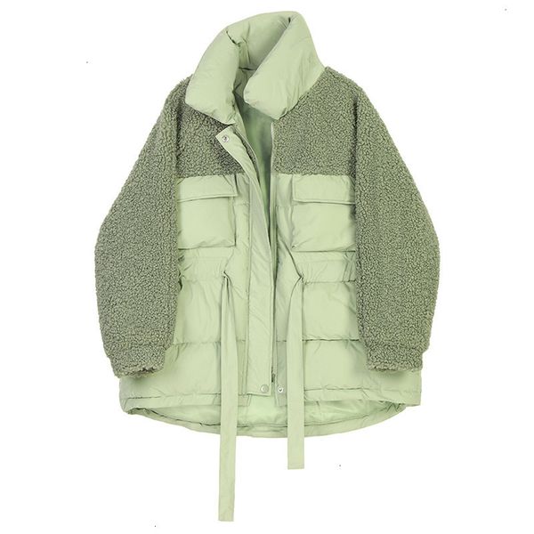 lambswool big size cotton-padded coat long sleeve loose fit women parkas fashion tide new utumn winter 2019 as068, Black
lambswool big size cotton-padded coat long sleeve loose fit women parkas fashion tide new utumn winter 2019 as068, Black