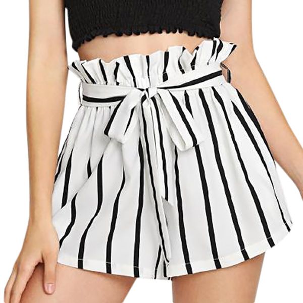 sleeper#401 2019 new fashion women short retro stripe casual fit elastic waist pocket shorts with string summer ing, White;black
sleeper#401 2019 new fashion women short retro stripe casual fit elastic waist pocket shorts with string summer ing, White;black