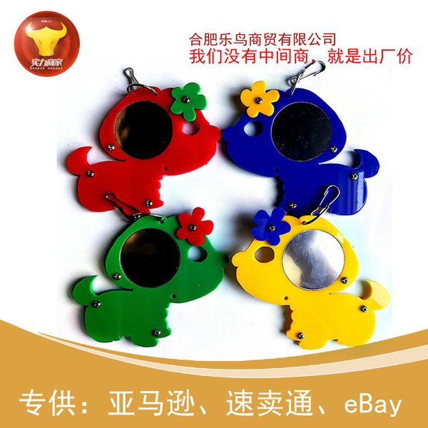 parrot articles bird mirror cage parts bird toys parrot will mirror cartoon puppy parrot toys