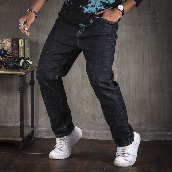2019 new casual men's elastic waist jeans pants personality fashion jeans man straight denim large plus size 30 40 42 44 46 48, Blue
2019 new casual men's elastic waist jeans pants personality fashion jeans man straight denim large plus size 30 40 42 44 46 48, Blue