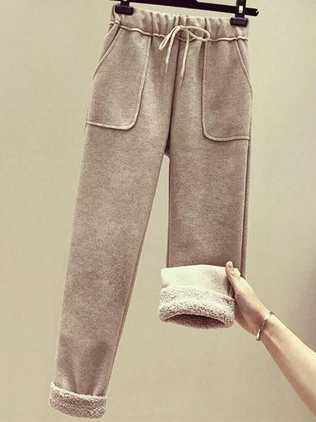 2019 sweatpants flat high harem pants vadim special offer women's trousers winter plus thick casual women warm nine points, Black;white
2019 sweatpants flat high harem pants vadim special offer women's trousers winter plus thick casual women warm nine points, Black;white