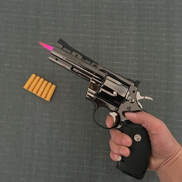 python revolver lighter metal revolver type gun inflatable windproof lighter furniture ornaments personalized ornaments 357 gun lighte
python revolver lighter metal revolver type gun inflatable windproof lighter furniture ornaments personalized ornaments 357 gun lighte