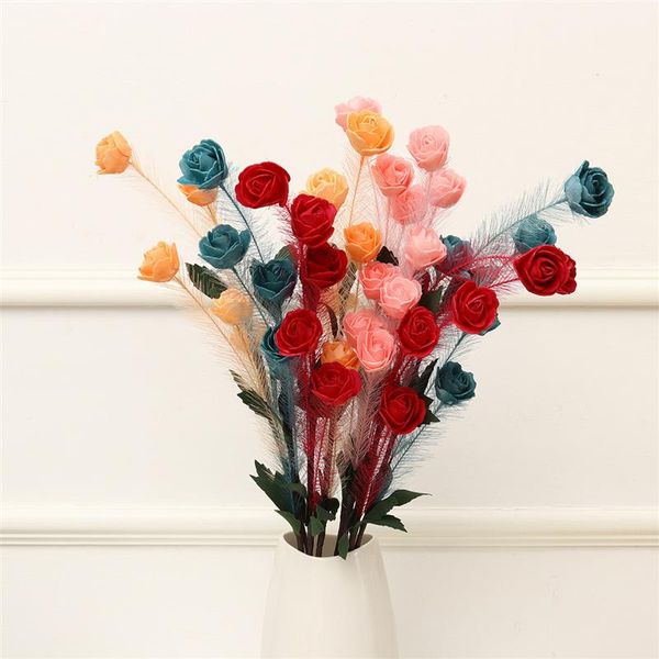 2pcs artificial rose foam fragrance fake flower artificial flowers vase adornment landscape deskornaments home decor
2pcs artificial rose foam fragrance fake flower artificial flowers vase adornment landscape deskornaments home decor
