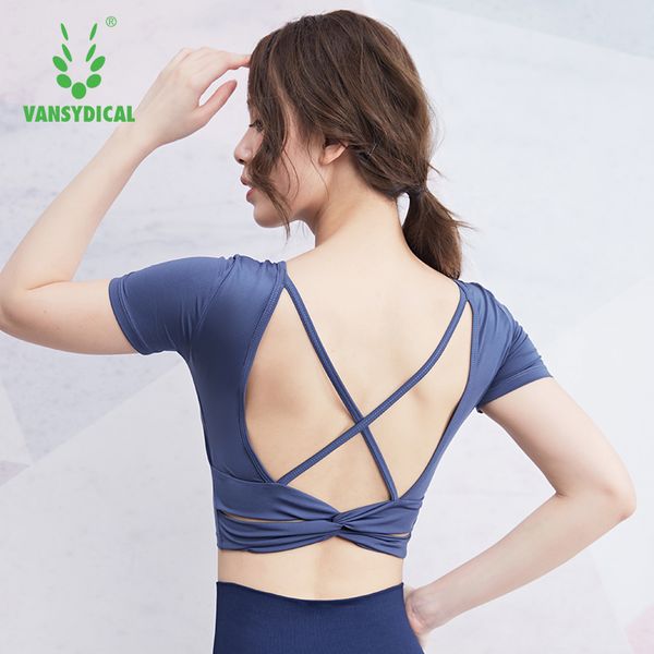 vansydical yoga shirt women crop with bra sportwear for women gym clothing compression short sleeve workout shirt, White;red
vansydical yoga shirt women crop with bra sportwear for women gym clothing compression short sleeve workout shirt, White;red