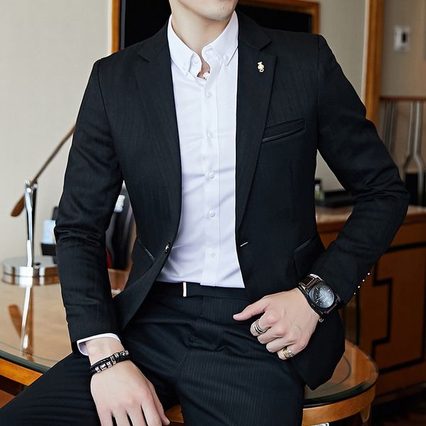 yushu spring fashion solid mens blazer slim fit wedding dress coat business casual male suit jacket plus size 5xl, White;black
yushu spring fashion solid mens blazer slim fit wedding dress coat business casual male suit jacket plus size 5xl, White;black