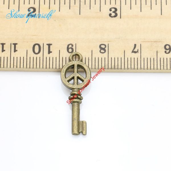 wholesale-antique silver bronze plated peace sign key charms pendants for necklace jewelry making diy handmade craft 26x12mm, Bronze;silver
wholesale-antique silver bronze plated peace sign key charms pendants for necklace jewelry making diy handmade craft 26x12mm, Bronze;silver